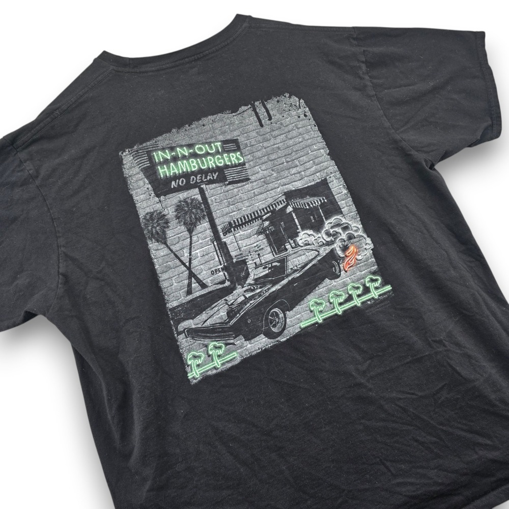 In-N-Out Burger Arizona T Shirt Mens XL Black 68 Charger Muscle Car Graphic Tee